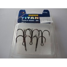 Anzois Barros Titanus Triple Hook-BN nº1 5 Pcs
